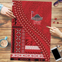 Samoa FAST Siapo Puzzle Tatau-Ulafala Vines LT7 Red - Polynesian Pride