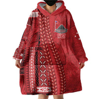 Samoa FAST Siapo Wearable Blanket Hoodie Tatau-Ulafala Vines LT7 - Polynesian Pride