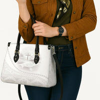 Tonga White Sunday Fakame Leather Bag Tokelaufeletoa Kupesi LT7 - Polynesian Pride