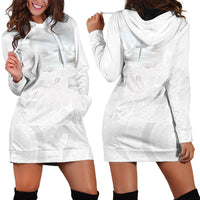 Niue White Sunday Tapu Fanau Hoodie Dress Fiti Pua Mix Hiapo Tapa LT7 - Polynesian Pride