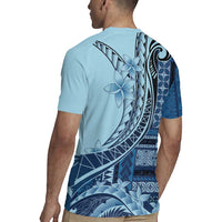 Samoa Siapo Mamanu Rugby Jersey Plumeria Navy Blue Motifs LT7 - Polynesian Pride