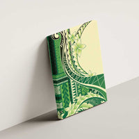 Samoa Siapo Mamanu Canvas Wall Art Plumeria Emerald Motifs LT7 - Polynesian Pride