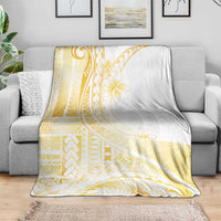 Samoa Siapo Mamanu Blanket Plumeria Fancy Gold Motifs LT7 - Polynesian Pride