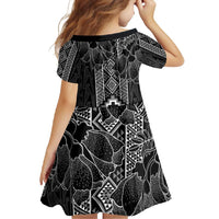 Aotearoa Taniko Pattern Family Matching Mermaid Dress and Hawaiian Shirt Poutama Mix Kowhai Flowers