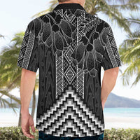 Aotearoa Taniko Pattern Hawaiian Shirt Poutama Mix Kowhai Flowers LT7 - Polynesian Pride