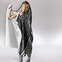 Aotearoa Taniko Pattern Hooded Blanket Poutama Mix Kowhai Flowers LT7 - Polynesian Pride
