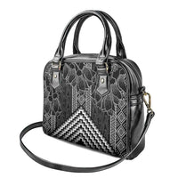 Aotearoa Taniko Pattern Shoulder Handbag Poutama Mix Kowhai Flowers