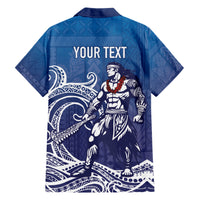 Samoa Manuia le Aso Tuto'atasi Siapo Motif Hawaiian Shirt Warrior with Nifo Oti LT7 - Polynesian Pride