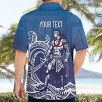 Samoa Manuia le Aso Tuto'atasi Siapo Motif Hawaiian Shirt Warrior with Nifo Oti LT7 - Polynesian Pride
