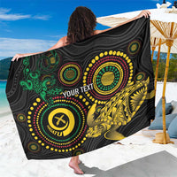 Vanuatu Personalized Aboriginal Arts Sarong Turtle and Iguana Special - Polynesian Pride