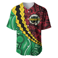 Vanuatu Personalized Tribal Baseball Jersey Aboriginal Inspired Mix Style - Polynesian Pride