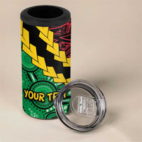 Vanuatu Personalized Tribal 4 in 1 Can Cooler Tumbler Aboriginal Inspired Mix Style LT7 - Polynesian Pride