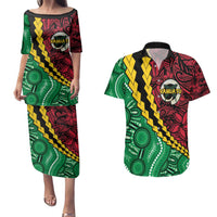 Vanuatu Personalized Tribal Couples Matching Puletasi and Hawaiian Shirt Aboriginal Inspired Mix Style LT7 Colorful - Polynesian Pride