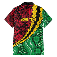Vanuatu Personalized Tribal Family Matching Long Sleeve Bodycon Dress and Hawaiian Shirt Aboriginal Inspired Mix Style - Polynesian Pride