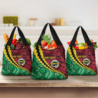 Vanuatu Personalized Tribal Grocery Bag Aboriginal Inspired Mix Style - Polynesian Pride