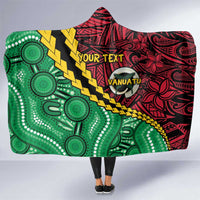 Vanuatu Personalized Tribal Hooded Blanket Aboriginal Inspired Mix Style LT7 One Size Colorful - Polynesian Pride