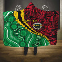 Vanuatu Personalized Tribal Hooded Blanket Aboriginal Inspired Mix Style LT7 - Polynesian Pride