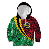 Vanuatu Personalized Tribal Kid Hoodie Aboriginal Inspired Mix Style LT7 Hoodie Colorful - Polynesian Pride