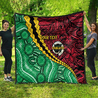 Vanuatu Personalized Tribal Quilt Aboriginal Inspired Mix Style - Polynesian Pride