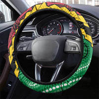 Vanuatu Tribal Steering Wheel Cover Aboriginal Inspired Mix Style LT7 - Polynesian Pride