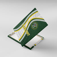 Cook Islands Rugby Personalized Avaiki Canvas Wall Art GO Kuki LT7 With Frame Green - Polynesian Pride