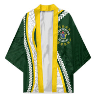 Cook Islands Rugby Personalized Avaiki Kimono GO Kuki LT7 Unisex Green - Polynesian Pride