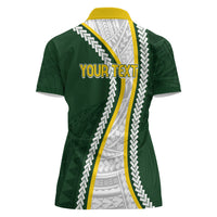 Cook Islands Rugby Personalized Avaiki Women Polo Shirt GO Kuki LT7 - Polynesian Pride