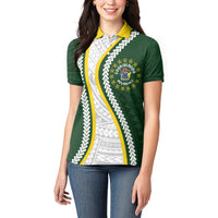 Cook Islands Rugby Personalized Avaiki Women Polo Shirt GO Kuki LT7 - Polynesian Pride