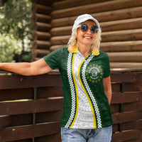 Cook Islands Rugby Personalized Avaiki Women Polo Shirt GO Kuki LT7 - Polynesian Pride