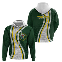 Cook Islands Rugby Personalized Avaiki Zip Hoodie GO Kuki LT7 - Polynesian Pride