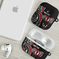 New Zealand Darts Personalized Hei Manaia AirPods Case Classic Kowhaiwhai LT7 - Polynesian Pride