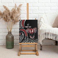 New Zealand Darts Personalized Hei Manaia Canvas Wall Art Classic Kowhaiwhai LT7 - Polynesian Pride