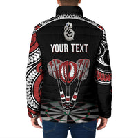 New Zealand Darts Personalized Hei Manaia Padded Jacket Classic Kowhaiwhai LT7 - Polynesian Pride