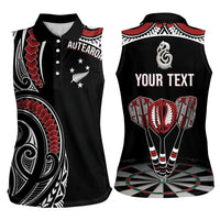 New Zealand Darts Personalized Hei Manaia Women Sleeveless Polo Shirt Classic Kowhaiwhai LT7 - Polynesian Pride
