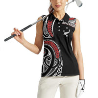 New Zealand Darts Personalized Hei Manaia Women Sleeveless Polo Shirt Classic Kowhaiwhai LT7 - Polynesian Pride