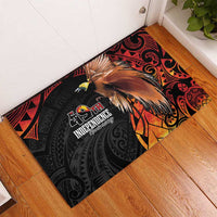 Papua New Guinea Rubber Doormat Grunge Style 49th Independence Anni LT7 - Polynesian Pride