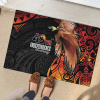 Papua New Guinea Rubber Doormat Grunge Style 49th Independence Anni LT7 - Polynesian Pride