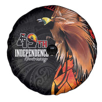 Papua New Guinea Spare Tire Cover Grunge Style 49th Independence Anni LT7 - Polynesian Pride