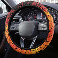 Papua New Guinea Steering Wheel Cover Grunge Style 49th Independence Anni LT7 - Polynesian Pride