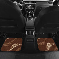 Aloha Hawaii Floral Tapa Car Mats Patchwork Mocha - Polynesian Pride