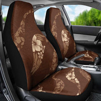 Aloha Hawaii Floral Tapa Car Seat Cover Patchwork Mocha - Polynesian Pride
