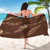 Aloha Hawaii Floral Tapa Sarong Patchwork Mocha - Polynesian Pride