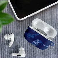 Aloha Hawaii Floral Tapa AirPods Case Patchwork Navy LT7 - Polynesian Pride