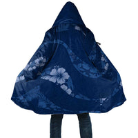 Aloha Hawaii Floral Tapa Cloak Patchwork Navy - Polynesian Pride