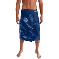 Aloha Hawaii Floral Tapa Lavalava Patchwork Navy - Polynesian Pride