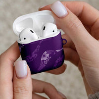 Aloha Hawaii Floral Tapa AirPods Case Patchwork Violet LT7 - Polynesian Pride