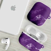 Aloha Hawaii Floral Tapa AirPods Case Patchwork Violet LT7 - Polynesian Pride