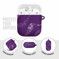 Aloha Hawaii Floral Tapa AirPods Case Patchwork Violet LT7 - Polynesian Pride