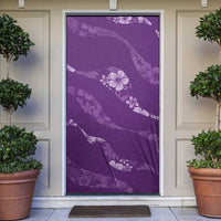 Aloha Hawaii Floral Tapa Door Cover Patchwork Violet LT7 Violet - Polynesian Pride