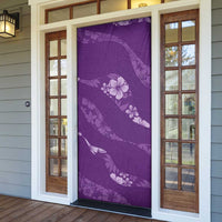 Aloha Hawaii Floral Tapa Door Cover Patchwork Violet LT7 - Polynesian Pride